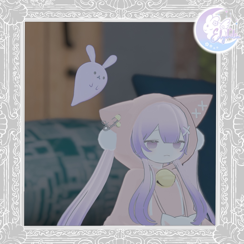 【3Dモデル】うさぎおばけ