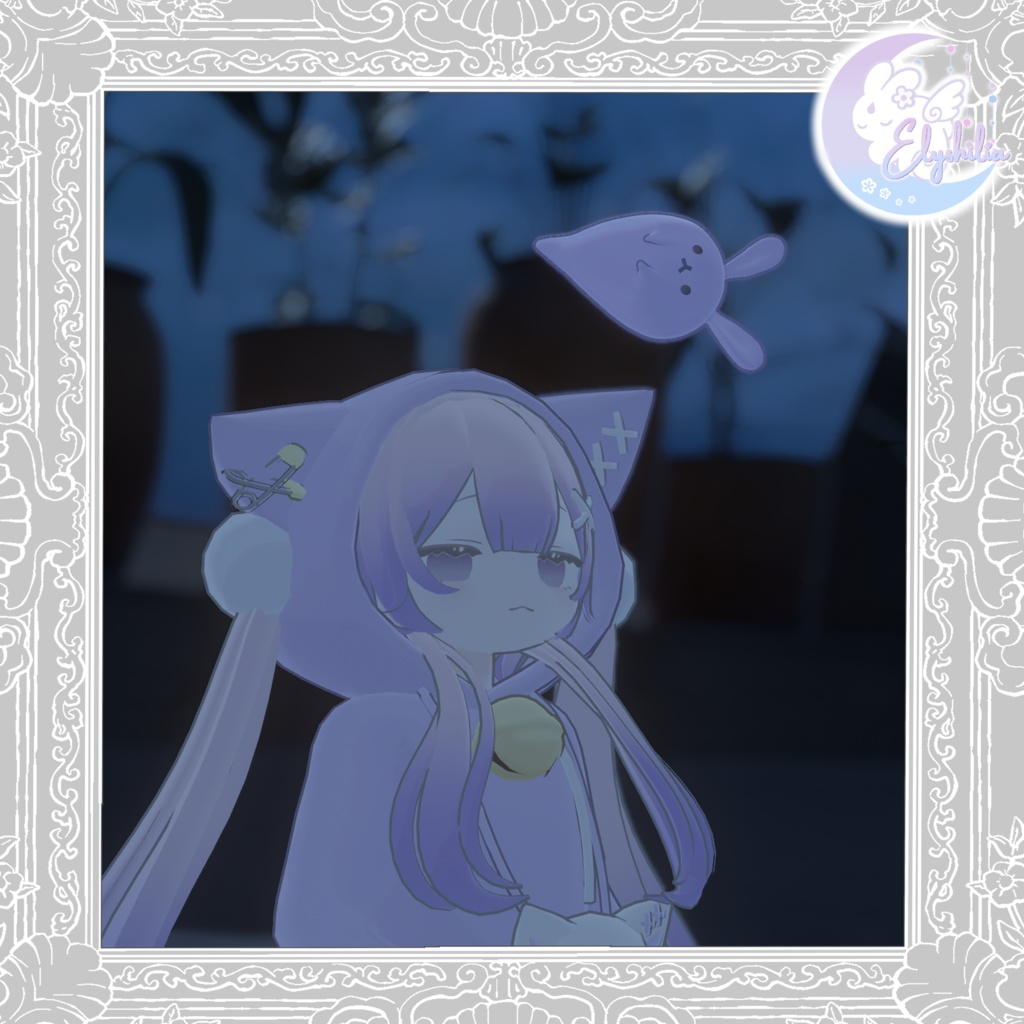 【3Dモデル】うさぎおばけ