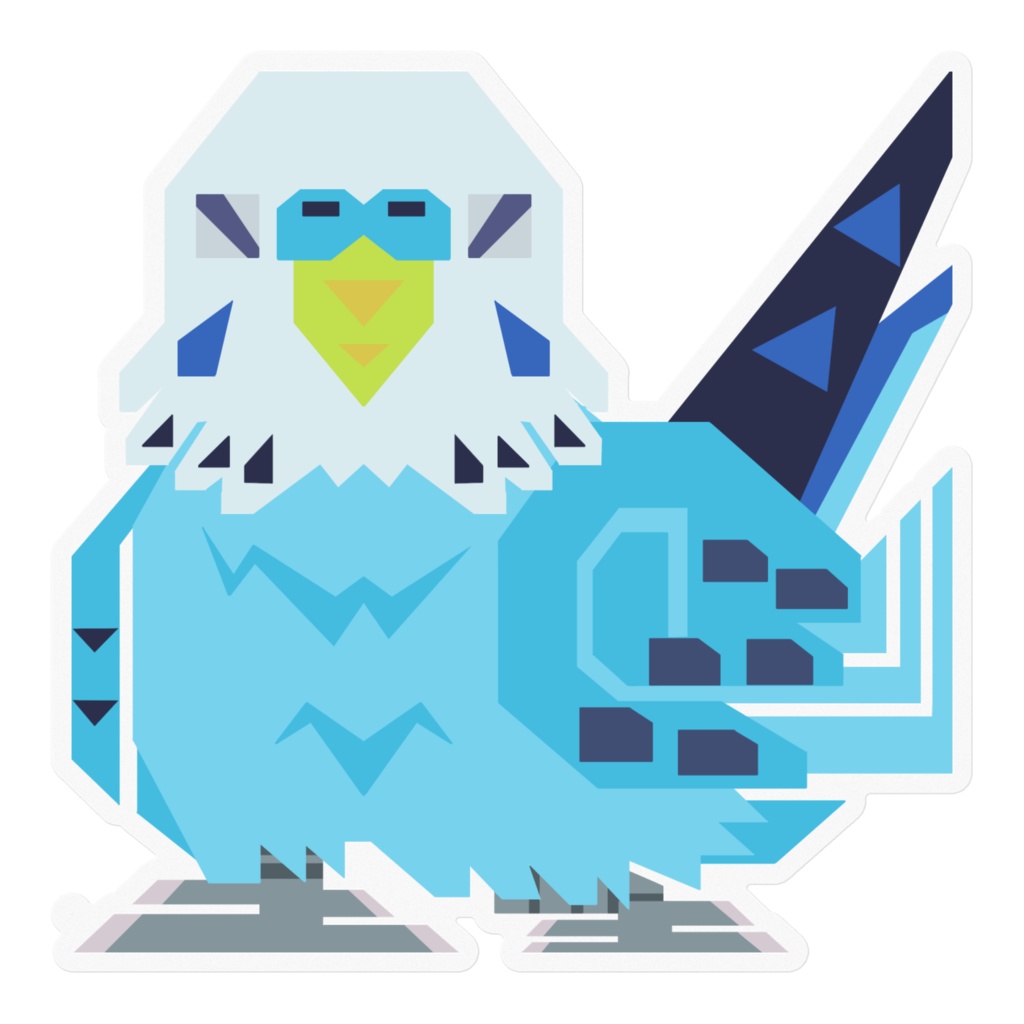 セキセイインコ(オパーリン) ステッカー