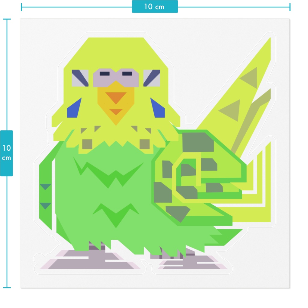 セキセイインコ(ノーマル) ステッカー