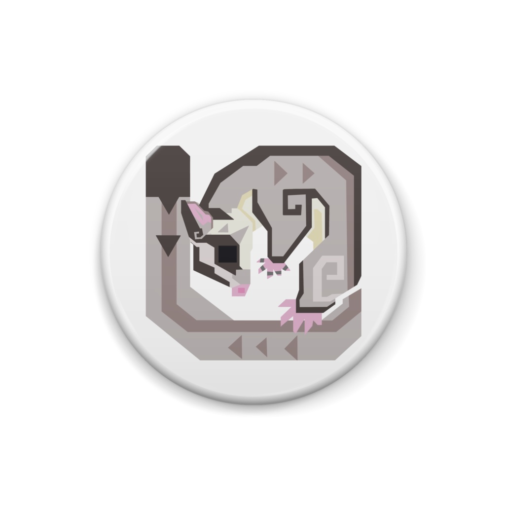 フクロモモンガ 缶バッジ