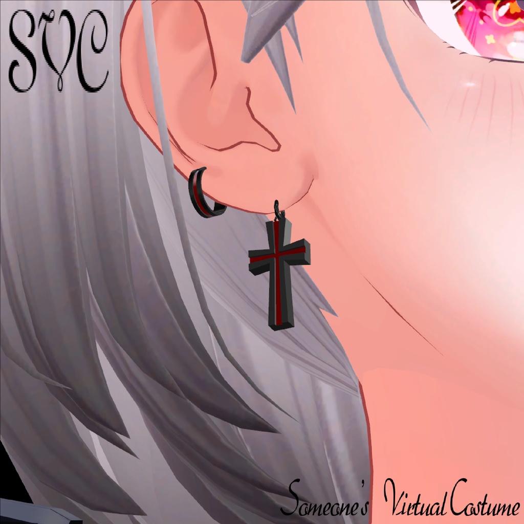 【桔梗対応】cross earrings