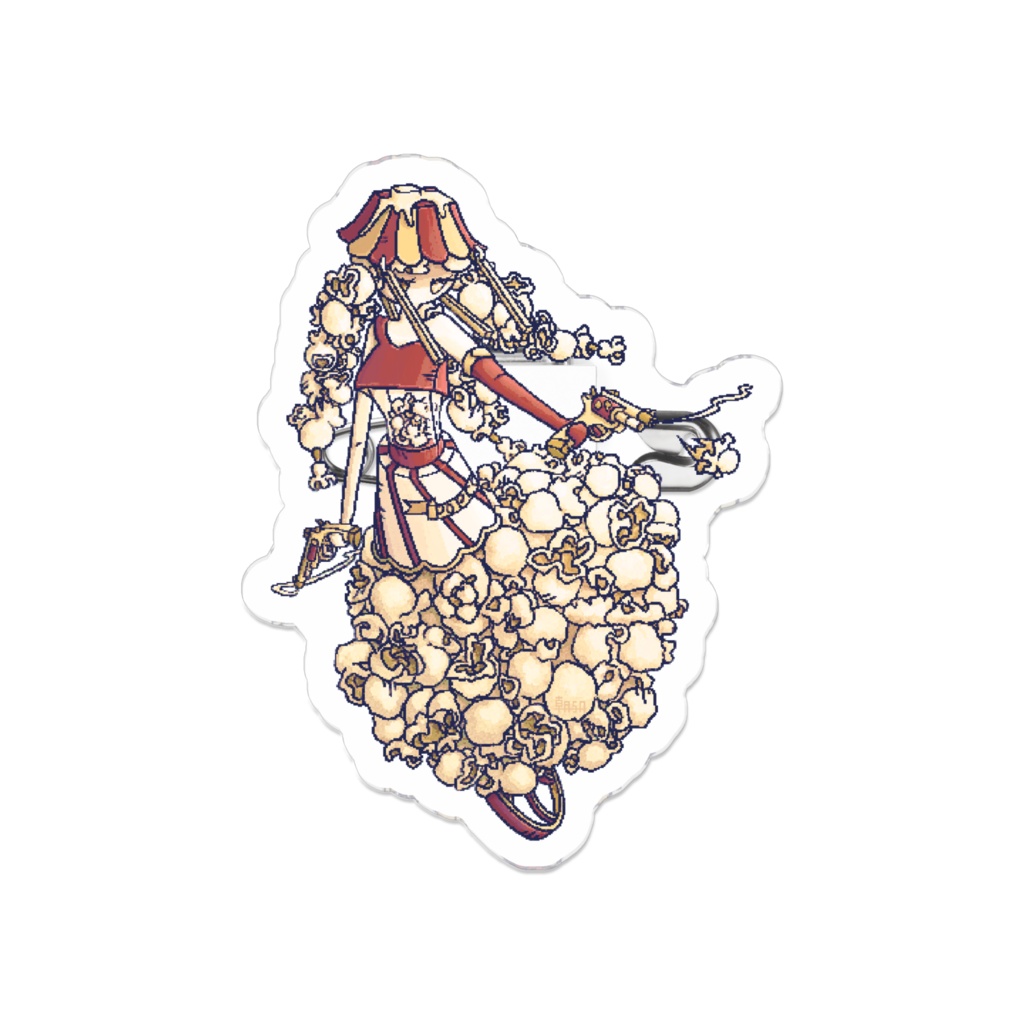 Popcorn アクリルバッジ