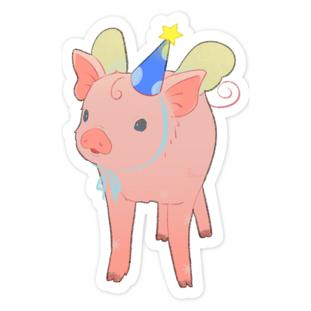 PARTYPIG Blue(ステッカー)