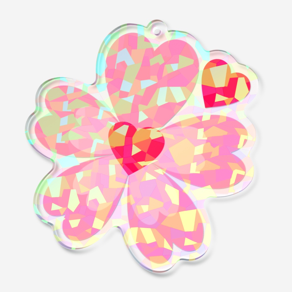 桜葉ろえ推しマークホログラムアクリルキーホルダー