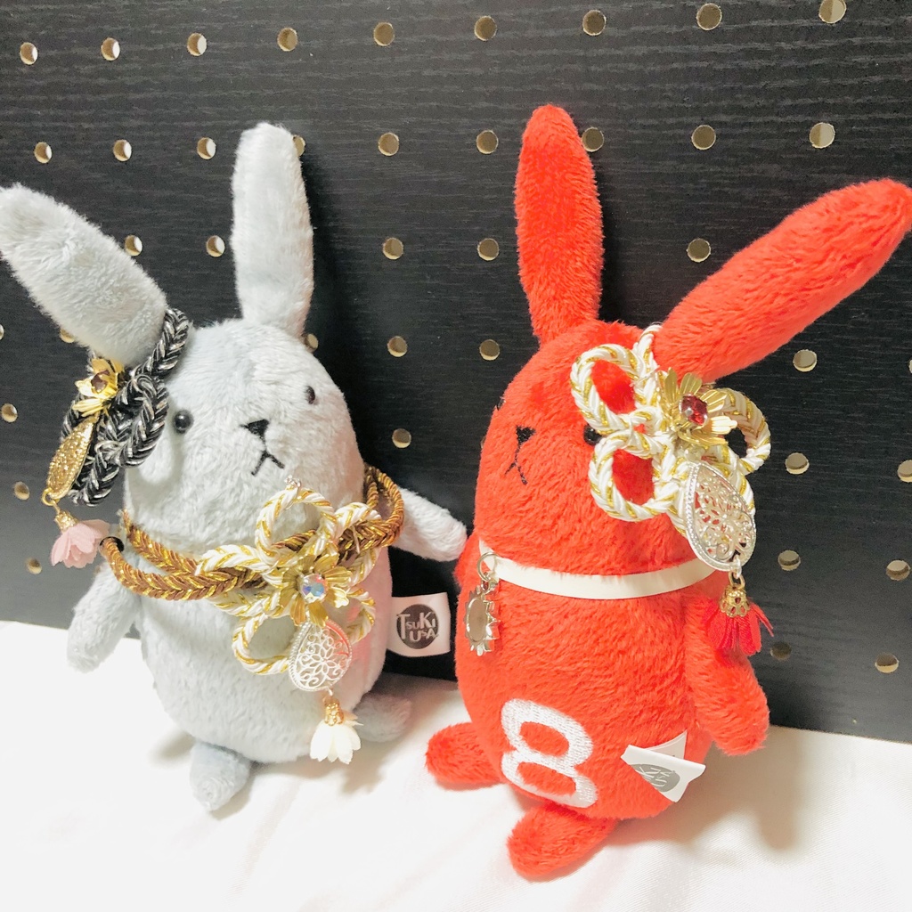 月花神楽イメージチョーカー兼ウサ耳飾り TUKI.No.7