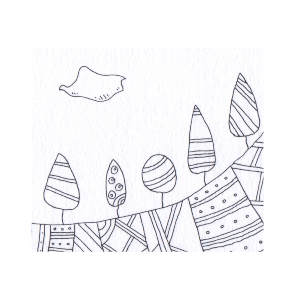 あの日の思い出に。 ペン画( 原画 )