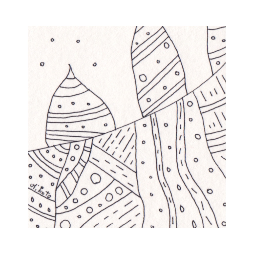 目覚めの途中 ( ペン画 )