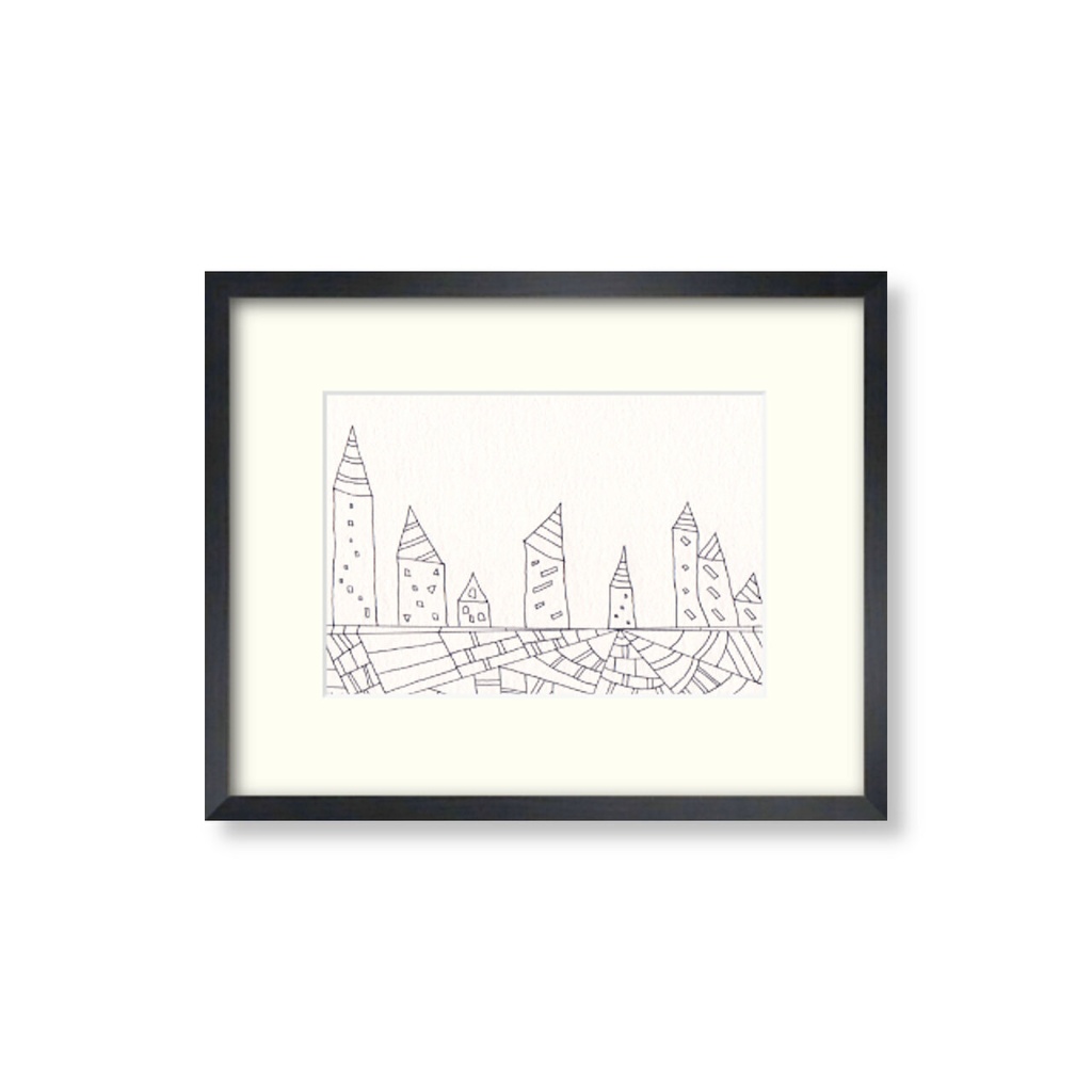 【 ペン画・原画 】あの街に 辿りつく