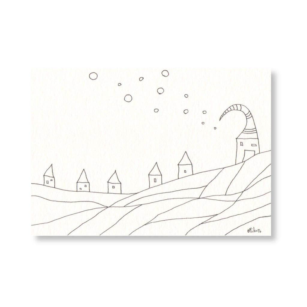 【 ペン画・原画 】信じてついて行く
