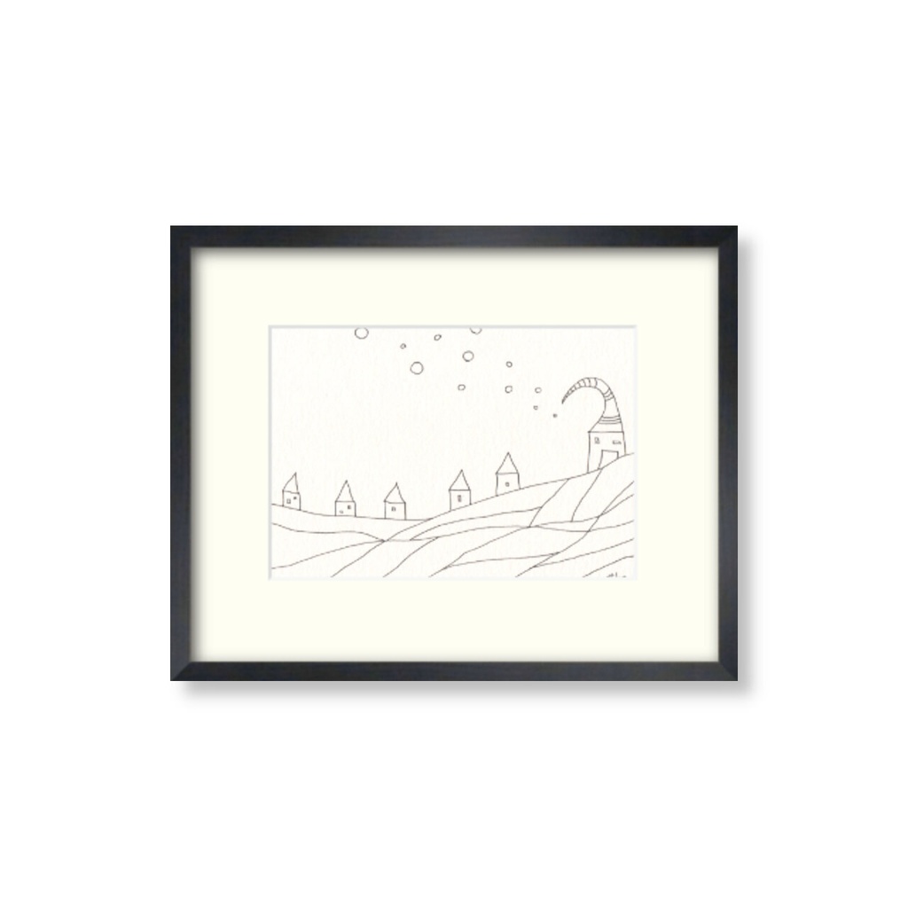 【 ペン画・原画 】信じてついて行く