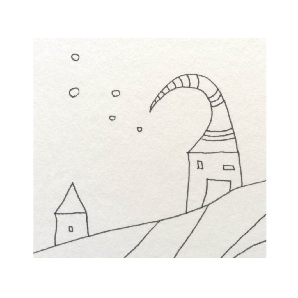 【 ペン画・原画 】信じてついて行く