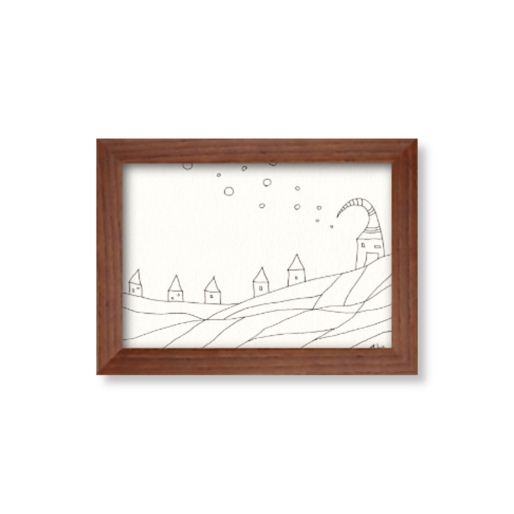 【 ペン画・原画 】信じてついて行く