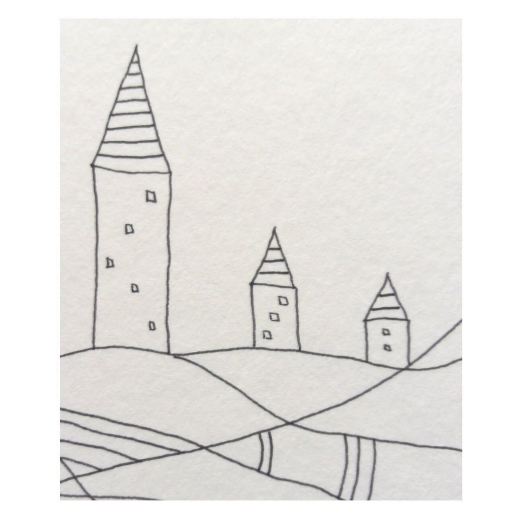 【 ペン画・原画 】きっと 守られている