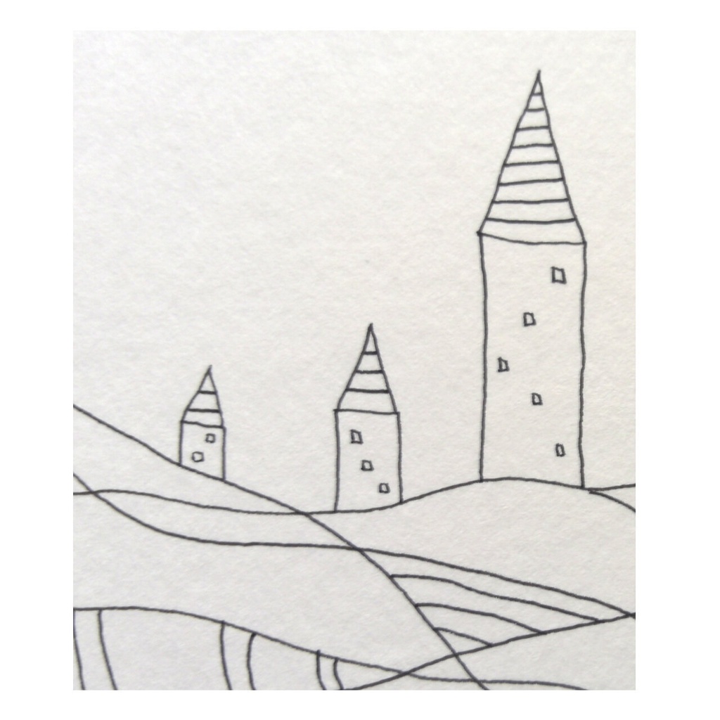【 ペン画・原画 】きっと 守られている