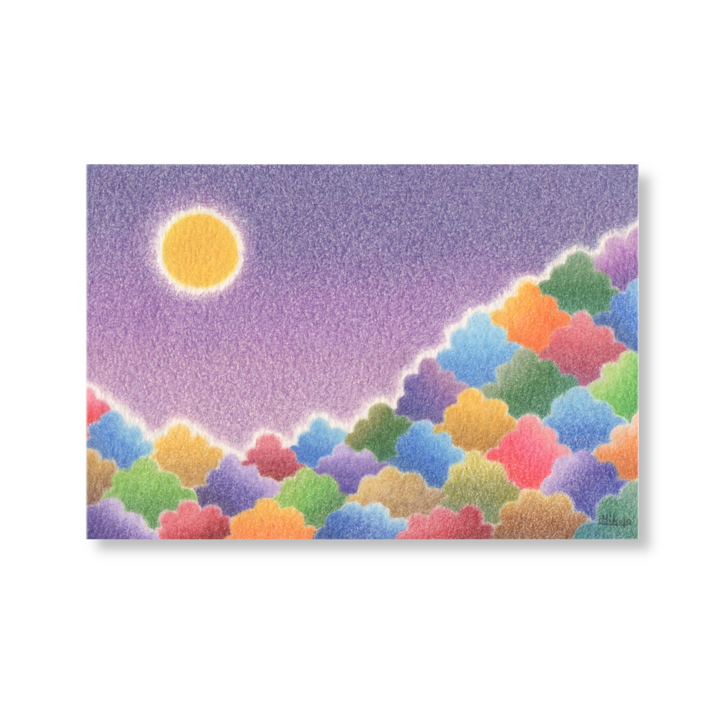 【 原画 · 色鉛筆画 】夜の楽しみ