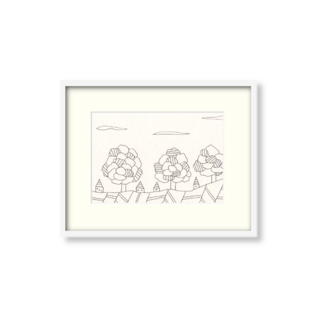 【 ペン画・原画 】 寄り添うように