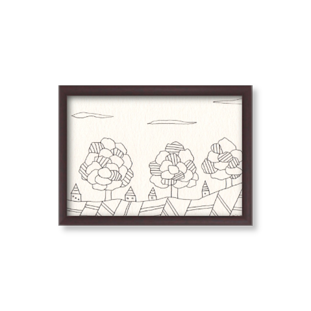 【 ペン画・原画 】 寄り添うように