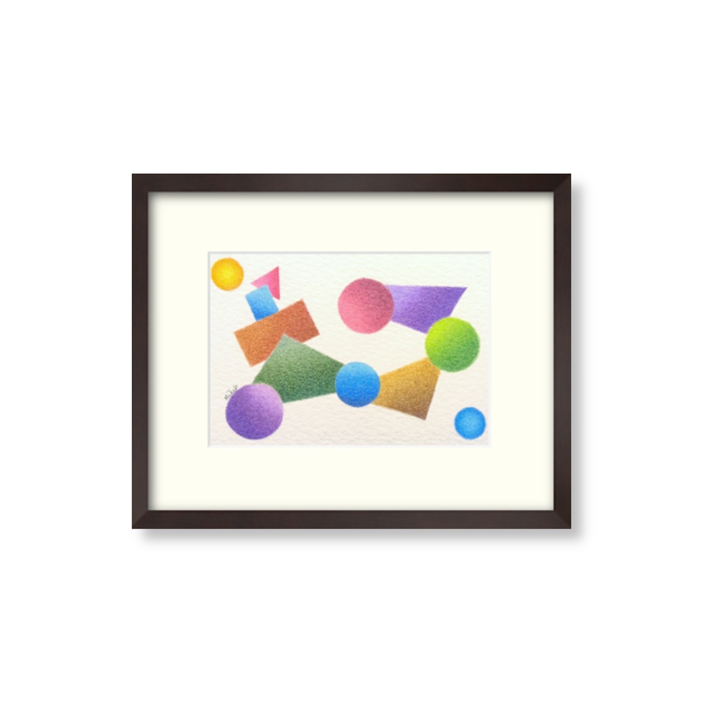【 色鉛筆画・原画 】自由遊泳