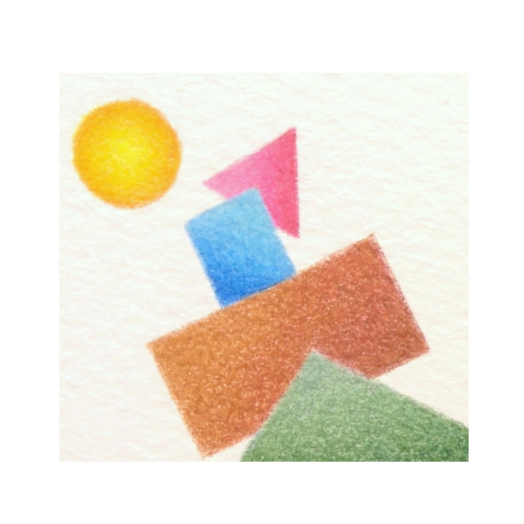 【 色鉛筆画・原画 】自由遊泳