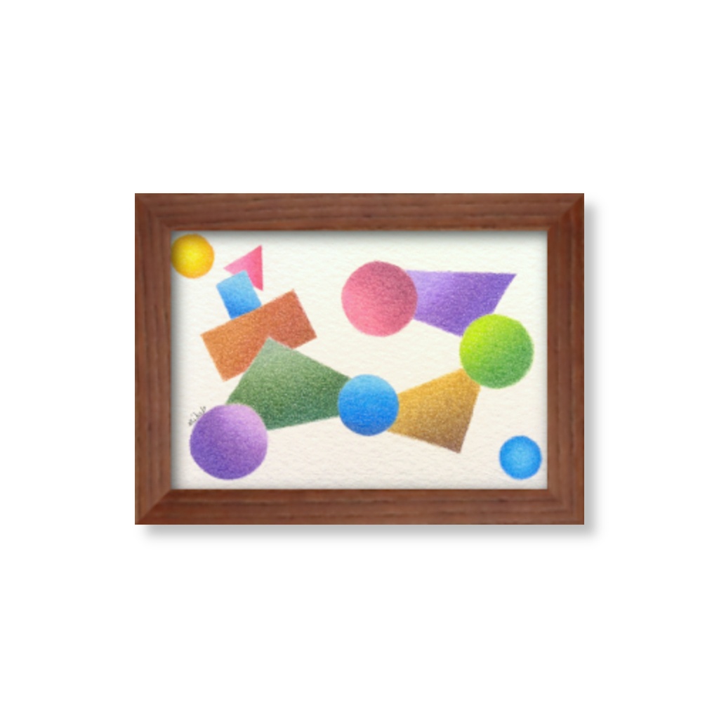 【 色鉛筆画・原画 】自由遊泳