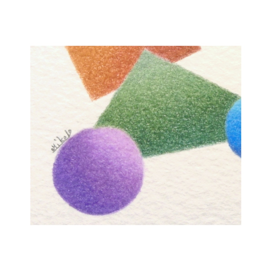 【 色鉛筆画・原画 】自由遊泳