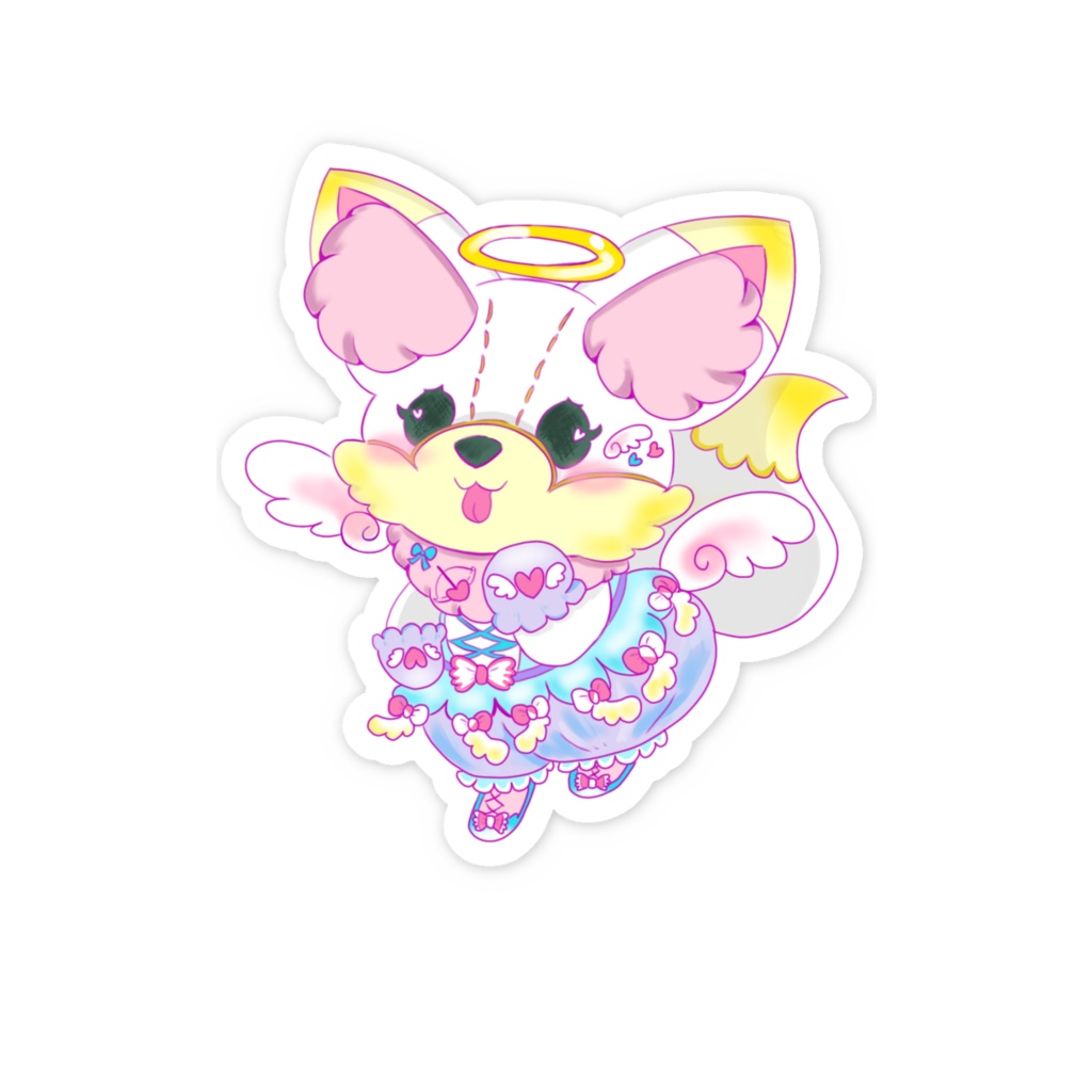 【常設】〜Angel & Devil goods〜スマホステッカー/天使ver