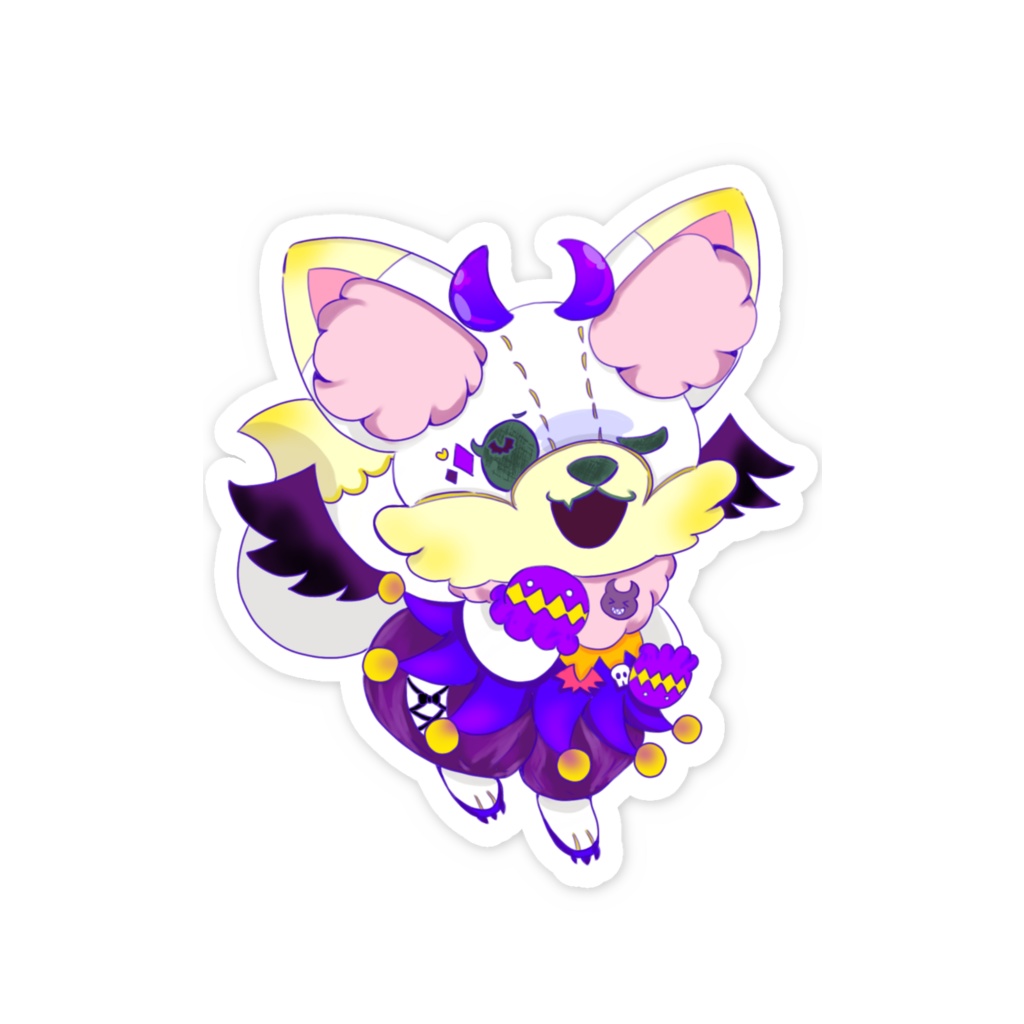 【常設】〜Angel & Devil goods〜スマホステッカー/悪魔ver