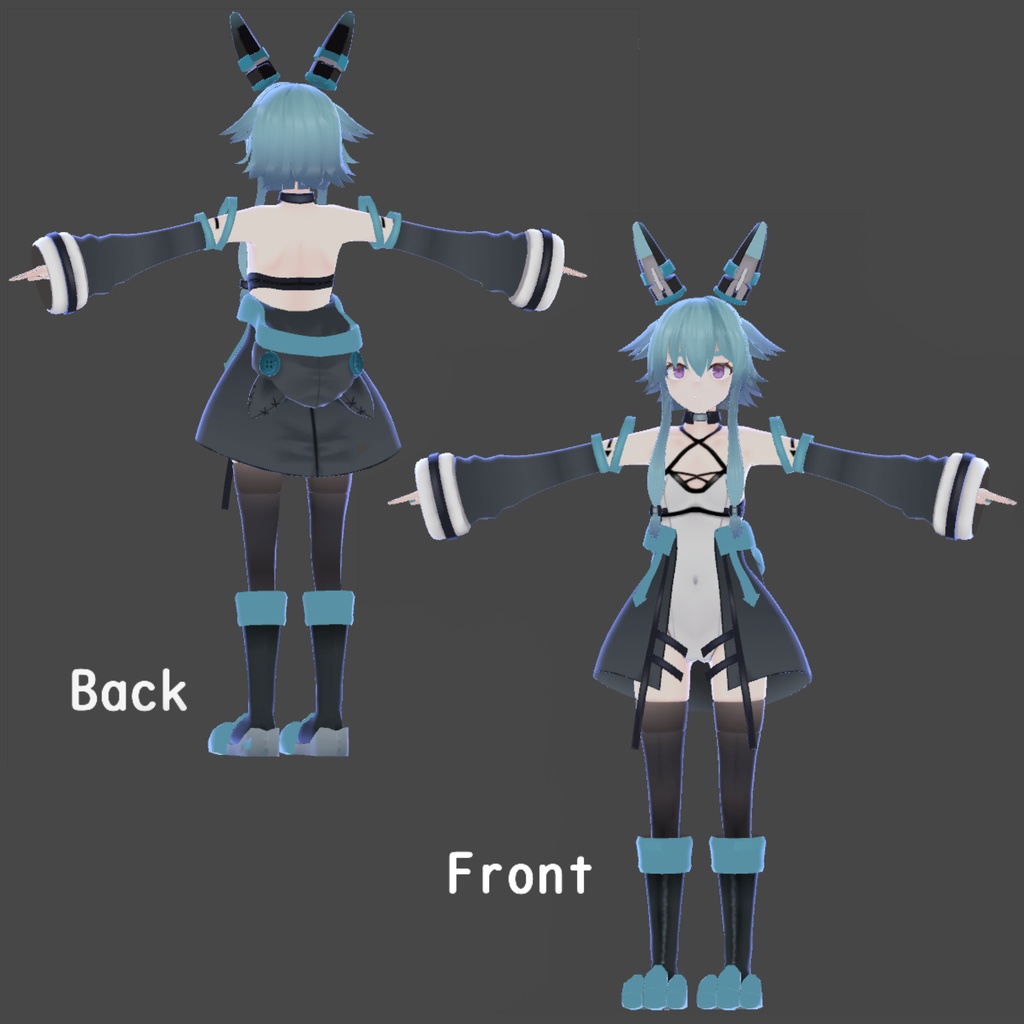 VRChat想定アバター パルカ Quest対応済 3.0対応済