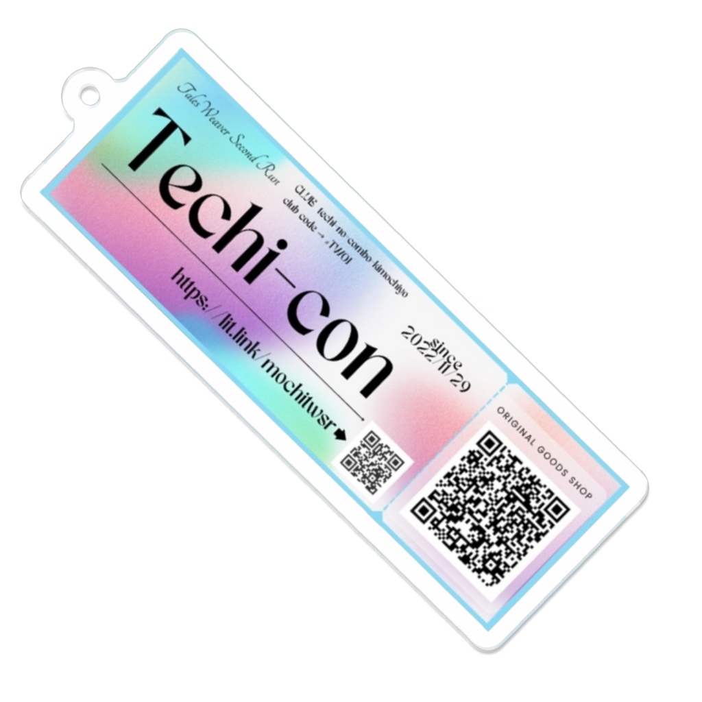 アクリルキーホルダー:Techi-conチケット風