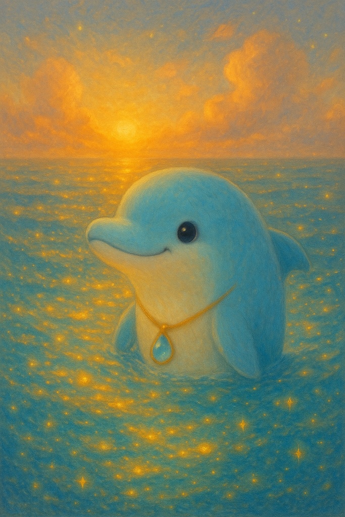 朝の海と、ひとしずく