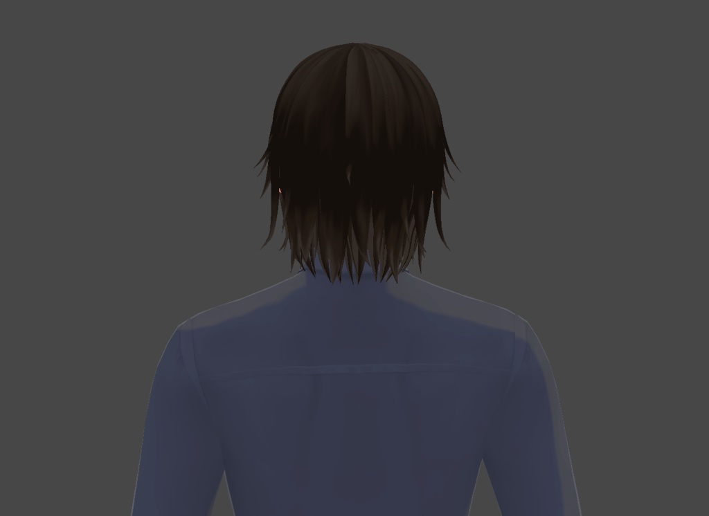 Vroid Free Hair Texture - Dark Brown