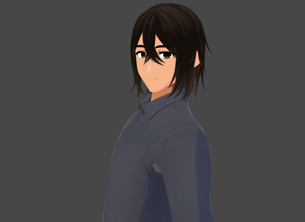 Vroid Free Hair Texture - Dark Brown