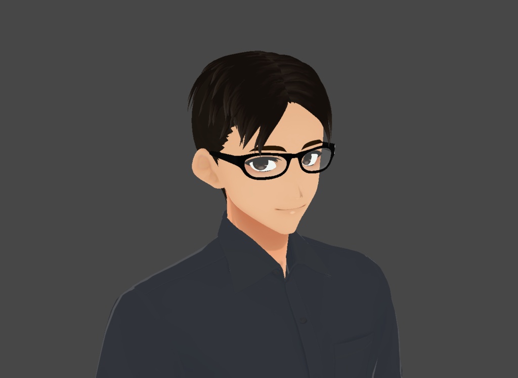 FREE VRoid Hair Preset - Middle Part