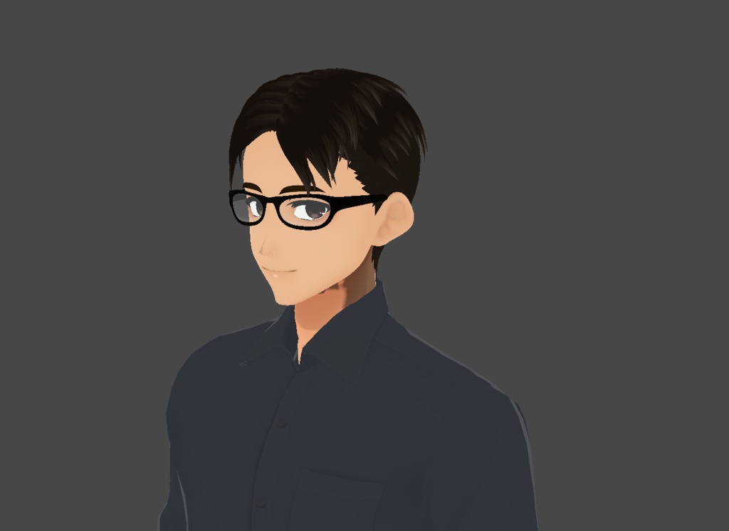 FREE VRoid Hair Preset - Middle Part