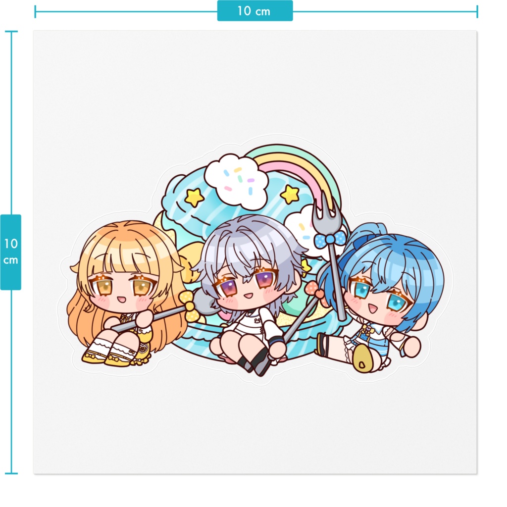 晴れ間ぐみ ステッカー 4種類