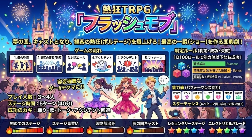 熱狂TRPG:フラッシュモブ~40分の熱狂ステージ~