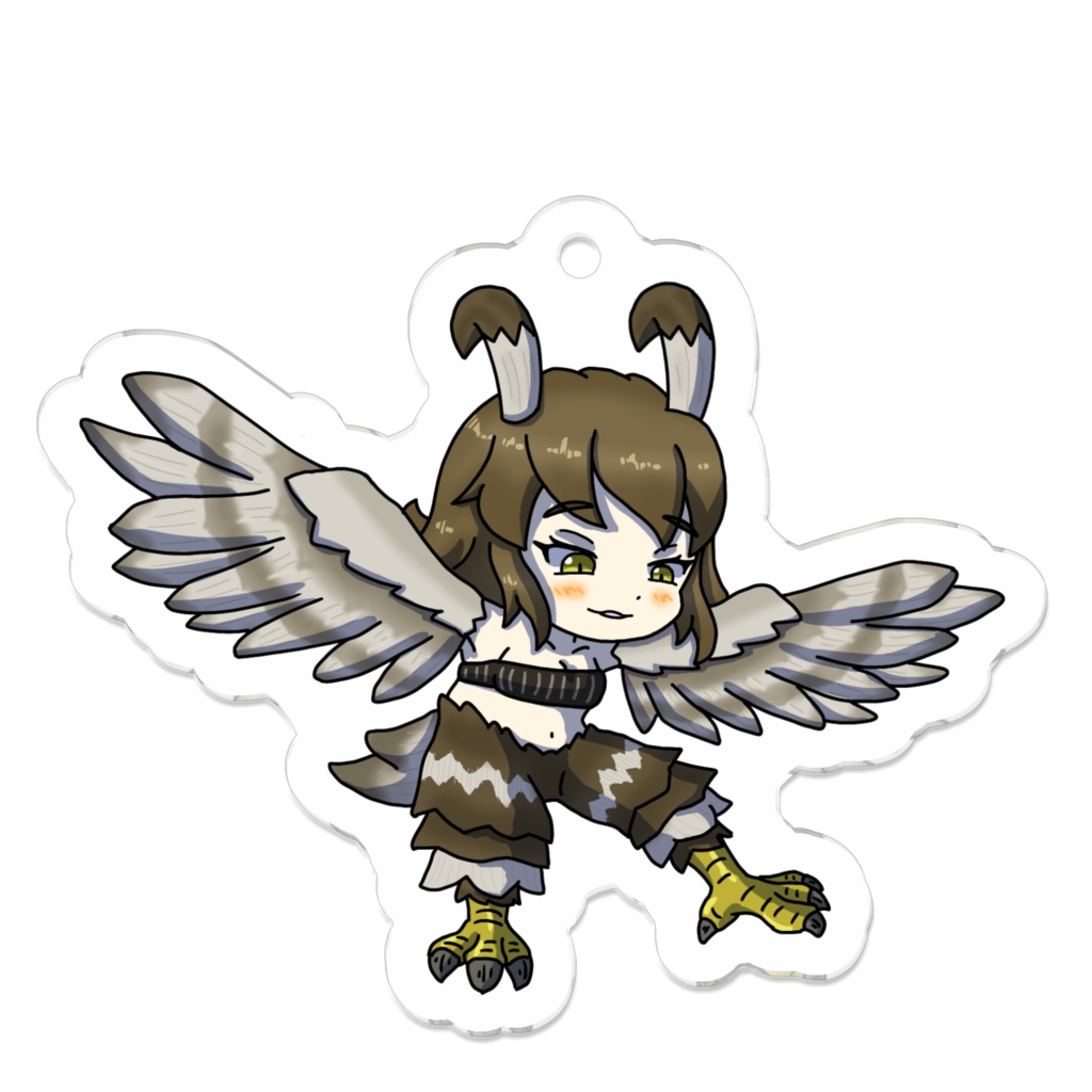 まもけん2 フクロウさんアクリルキーホルダー