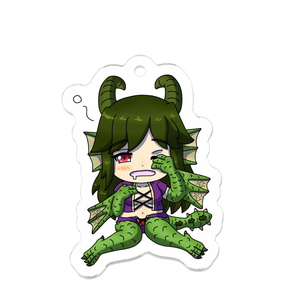 まもけん2 おねむワイバーンさん アクリルキーホルダー