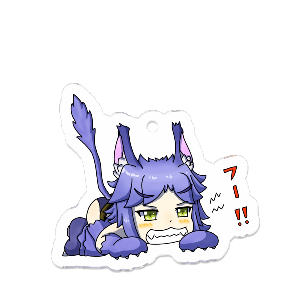 まもけん2 ワーキャットさんおこ! アクリルキーホルダー