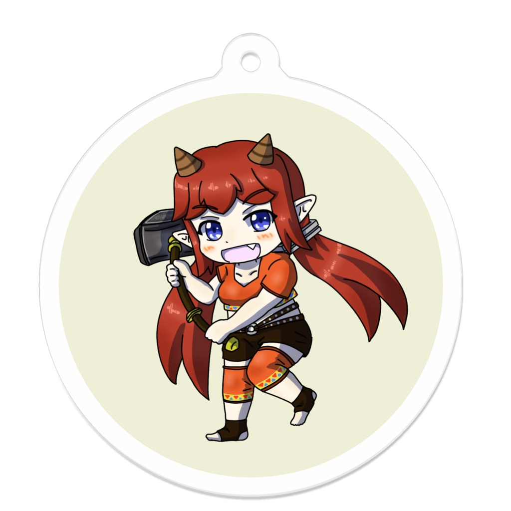 まもけん2　振りかぶりゴブリンさん　アクリルキーホルダー