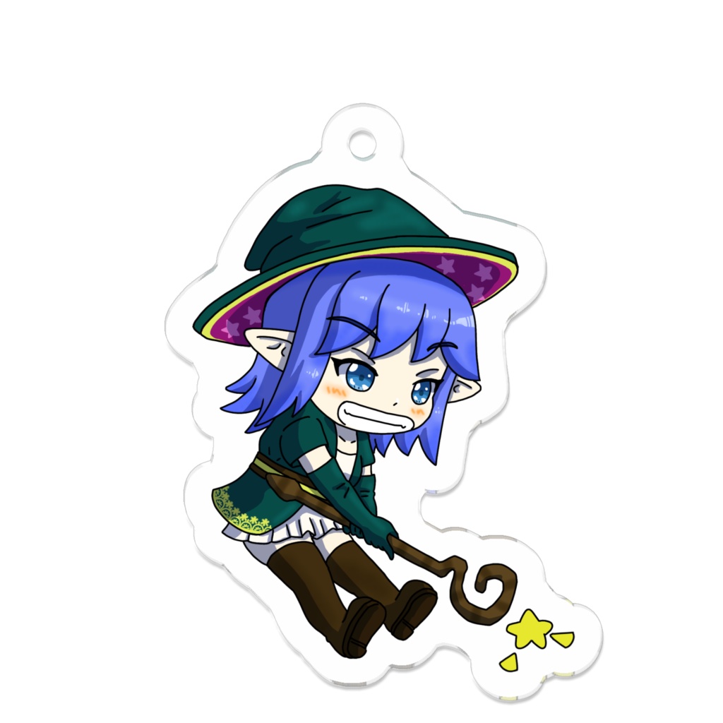 まもけん2 イタズラ娘 青杖使いちゃん アクリルキーホルダー