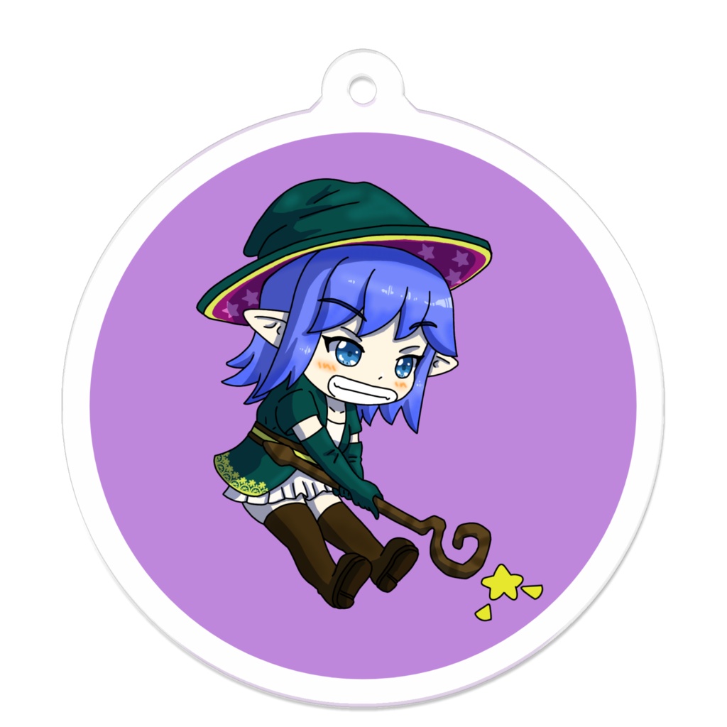 まもけん2 イタズラ娘 青杖使いちゃん アクリルキーホルダー