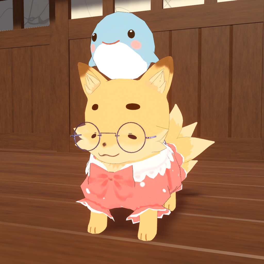 【MA対応】【追従ペット】妖狐 + 衣装