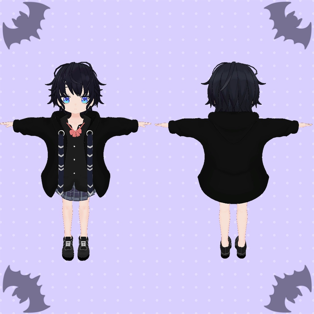 【無料】オリジナル3Dモデル【宵華】