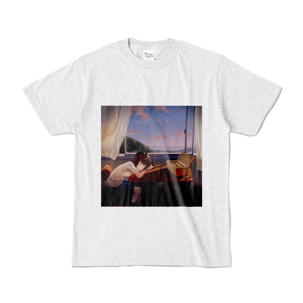 オルゴールの記憶Tシャツ - 灰色