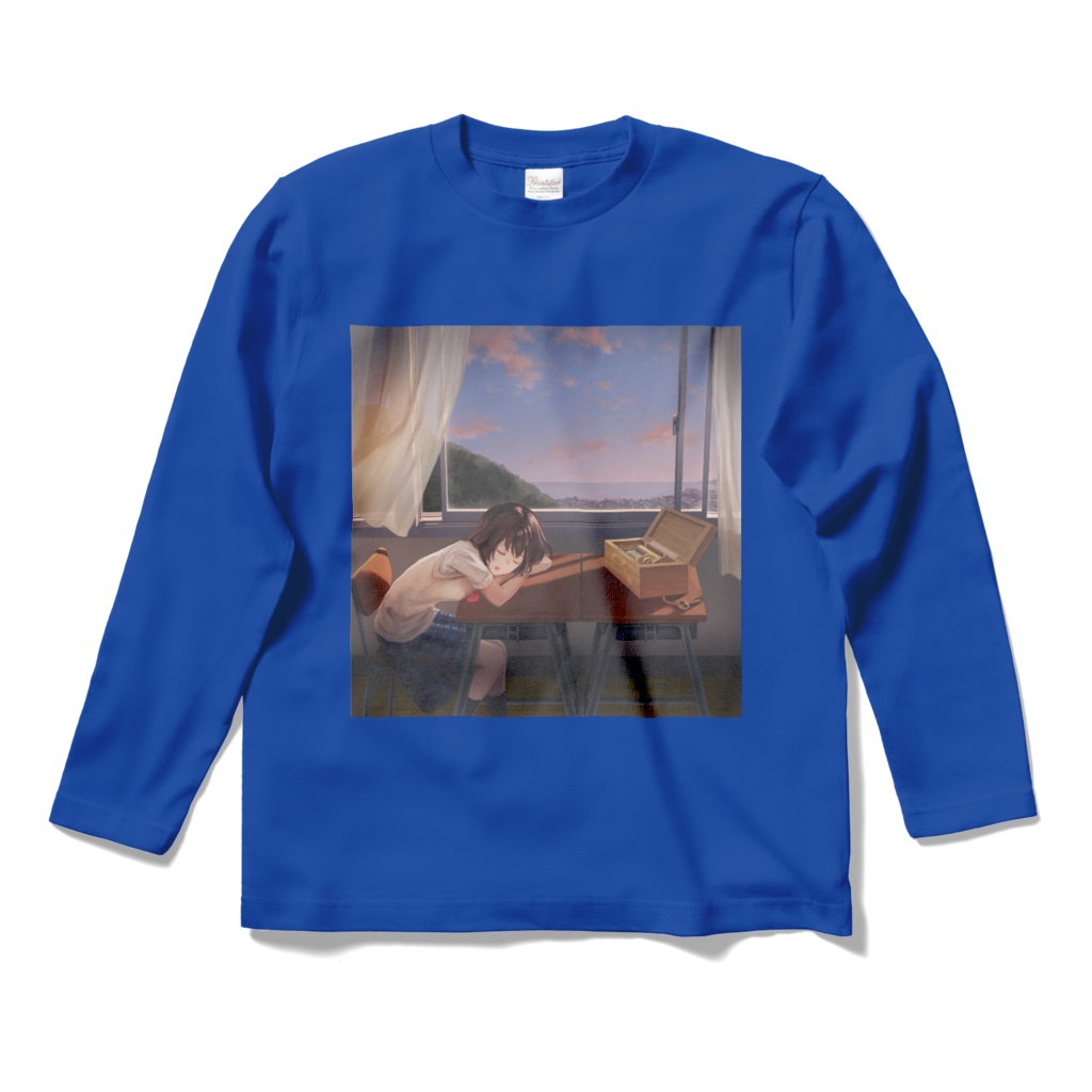 オルゴールの記憶・ロングスリーブTシャツ - ロイヤルブルー