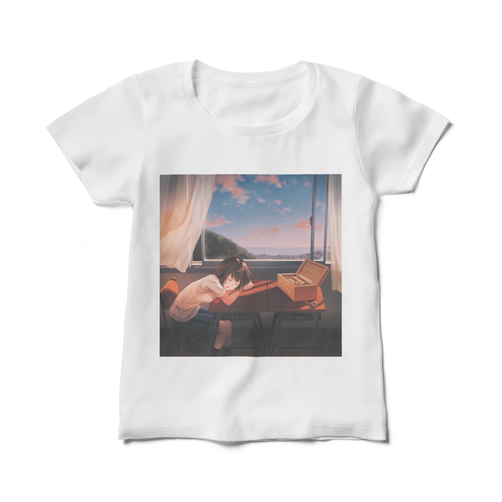 オルゴールの記憶・レディースTシャツ - デザインB