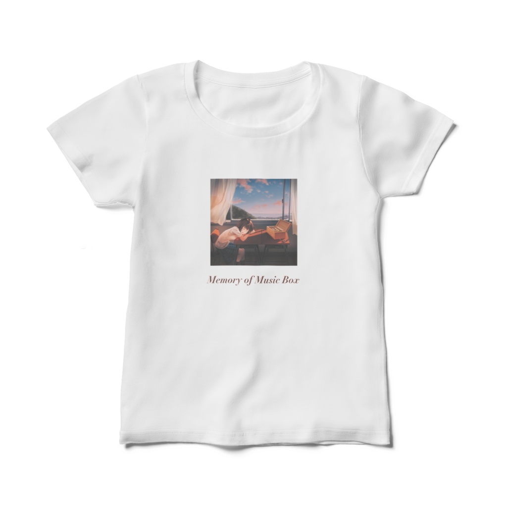 オルゴールの記憶・レディースTシャツ - デザインC