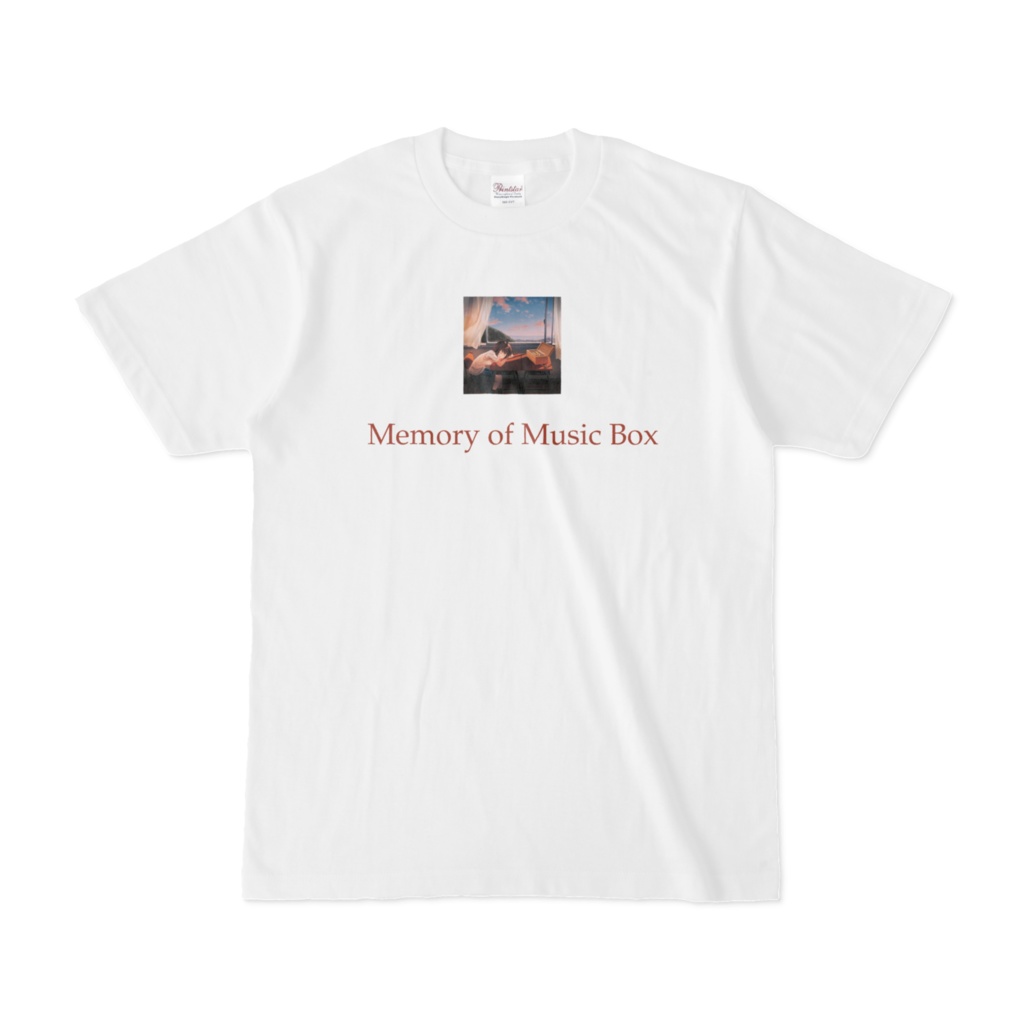 オルゴールの記憶Ｔシャツ - 英字デザインB